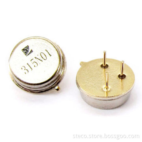 315MHz SAW Resonator with +/-75kHz for Remote Control, Car Alarm and Wirless Door